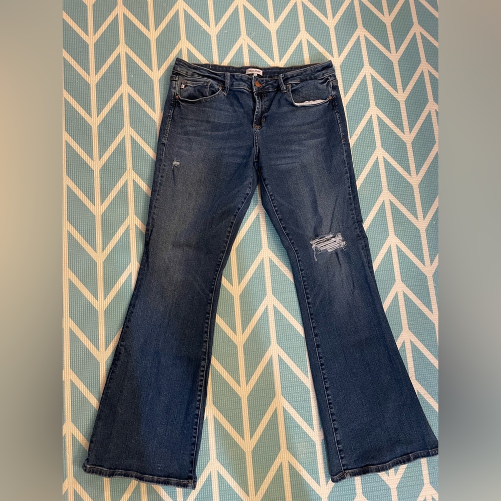 Dear John Demin - American Classic Rosie Flare Jeans, Size 31